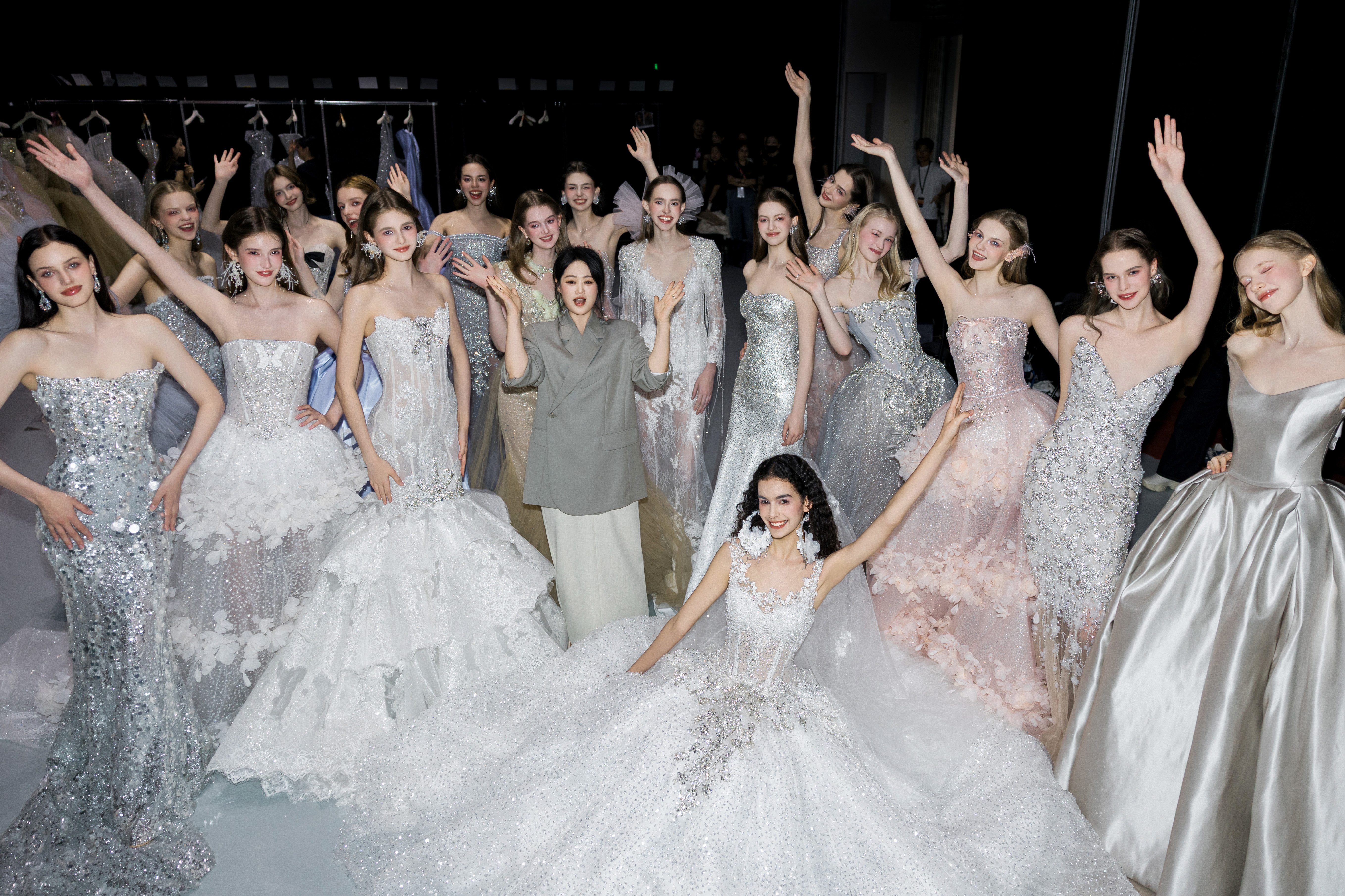 designer with models